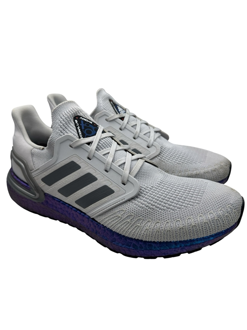 Adidas Ultraboost 20 Men Size 11.5 Dash Gray Blue ISS National Lab Sneaker Shoes